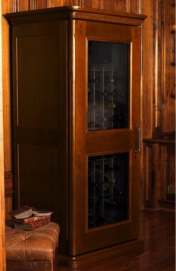 See more on the European series. For those who prefer a traditional European-style wine cabinet, this series by Le Cache is gorgeous.