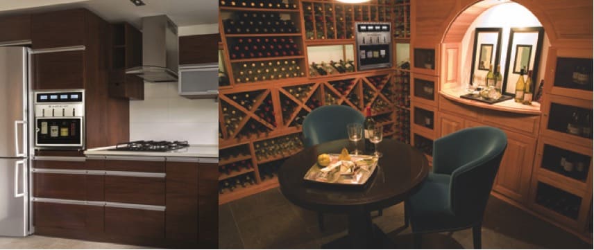 Elegant home wine storage and dispensing options by WineStation.