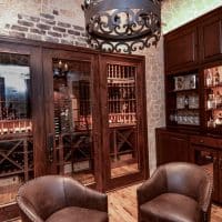 A look into the entertaining and storage areas of this wine cellar. An area like this will charm potential buyers, increasing the resale value of your home.