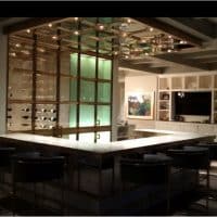 Custom Bronze Doors for Contemporary Wine Cellar