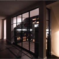 Bronze Doors for Small Custom Wine Cellar