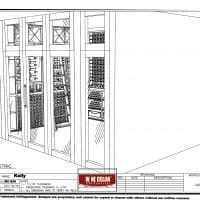 A good design will let you know how your custom wine cellar will look.