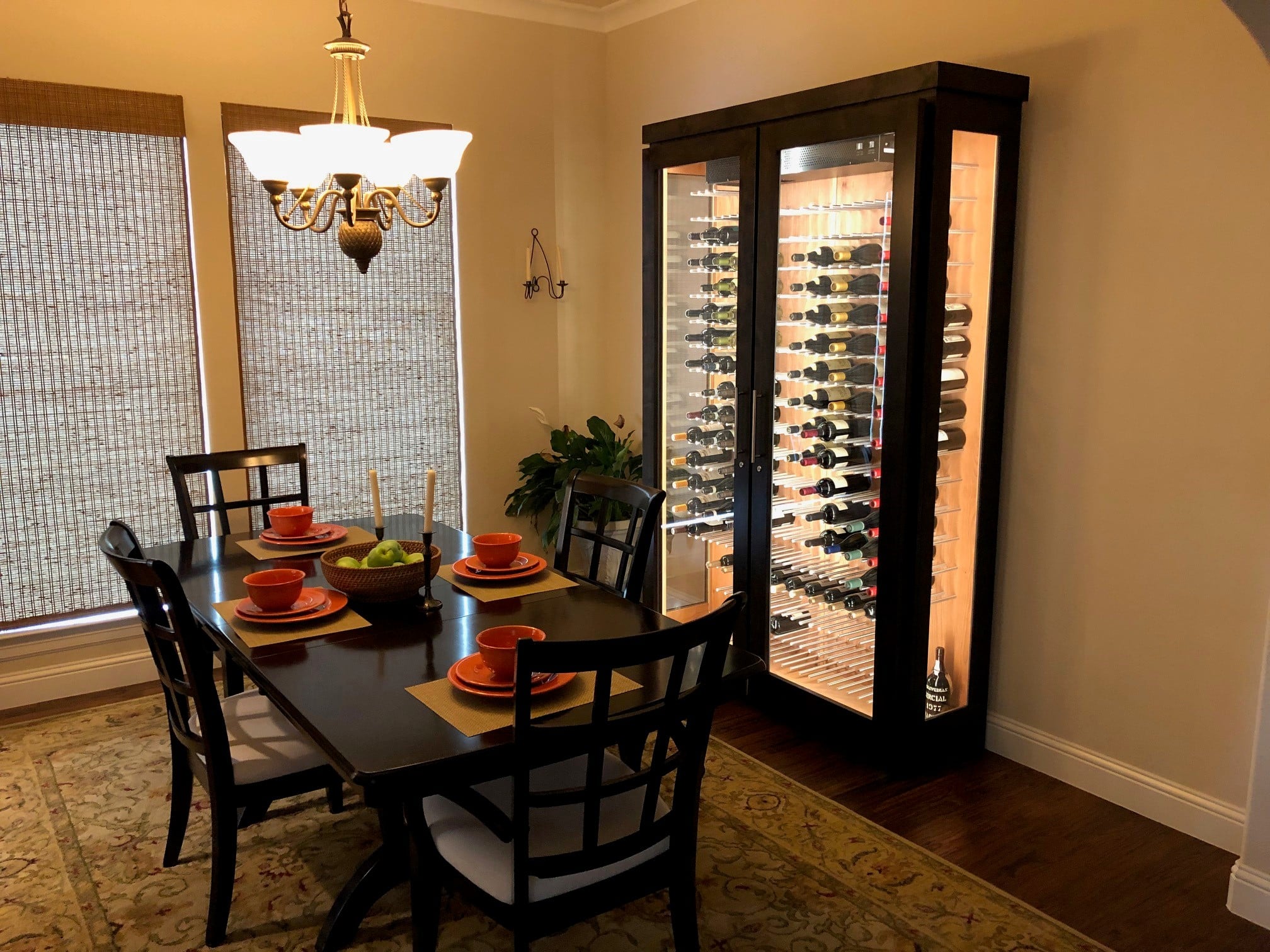 Dining Room Cabinet With Wine Bottle Holders