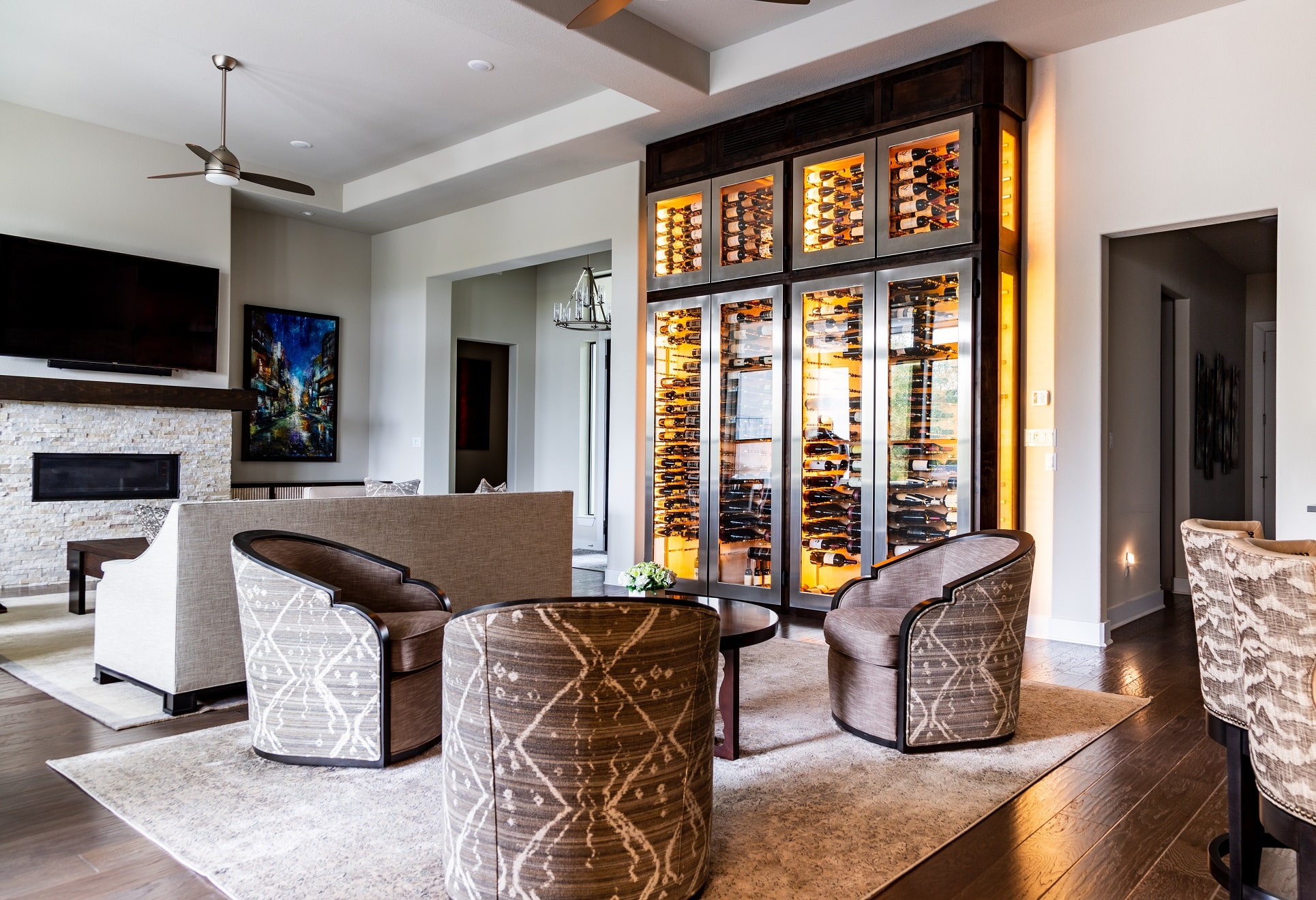 living room wine cabinet