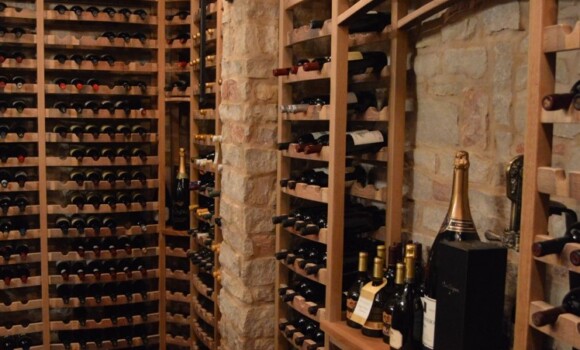 Custom Wine Cellar and Wine Tasting Room Combination in Naples, Florida