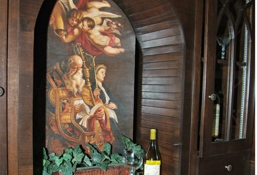 Custom Wine Cellars Seattle Reynolds Mural Close