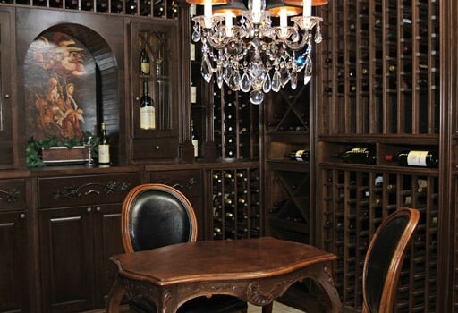 Custom Wine Cellars Seattle Washington Reynolds Table