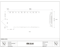 Contemporary Custom Wine Cellars Atlanta Project Plan View Drawing