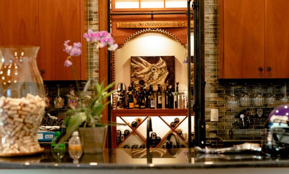 Residential Custom Wine Cellars- North Dallas Wine Room Iron Door- Wine Cellar Specialists
