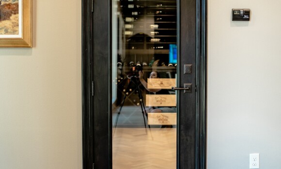Stunning Modern Wine Cellar- North Dallas- Wine Cellar Specialists